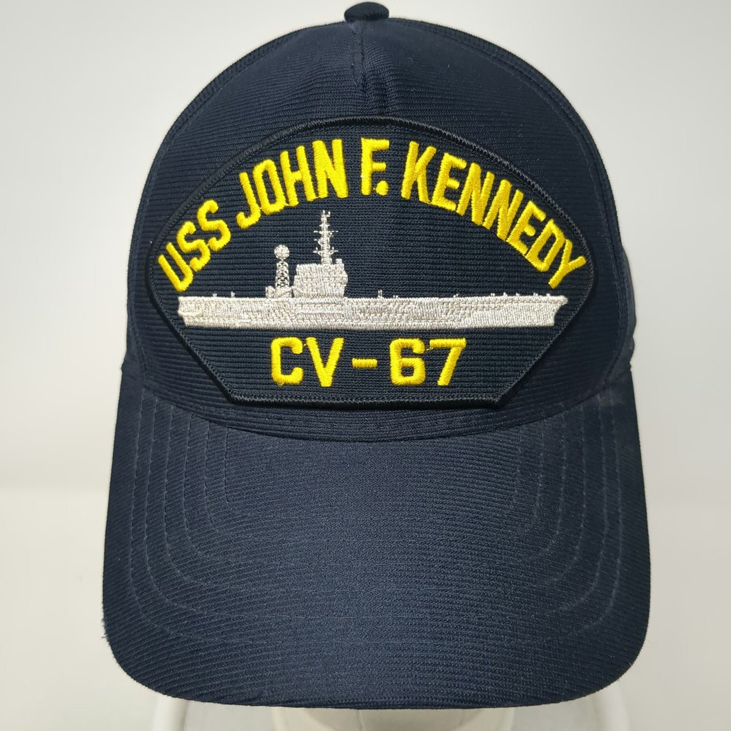 Eagle Crest 5 Panel Blue One Size Hat USS John F. Kennedy CV-67 Ship Snapback
