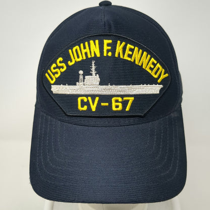 Eagle Crest 5 Panel Blue One Size Hat USS John F. Kennedy CV-67 Ship Snapback