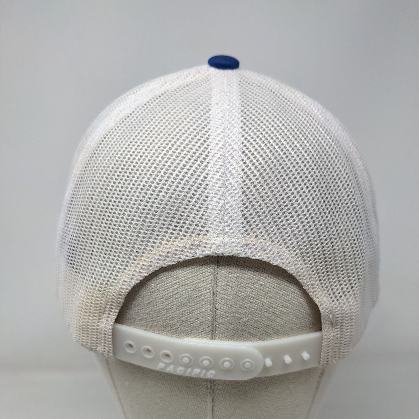 Hop Valley Brewing Co. Snapback Trucker Hat Blue One Size Mesh Back