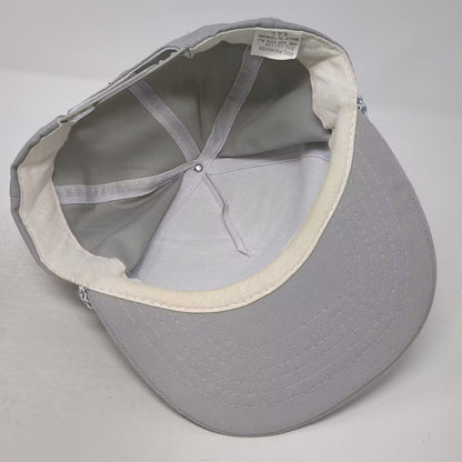 Montana Elk Mountain Scene Gray 5 Panel Snapback Hat OS Adjustable Rope Vintage