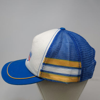 Netflix Stranger Things Bradley's Big Buy Blue Trucker Hat One Size Mesh Back