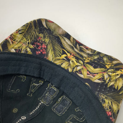 Banana Bay Cabos Mexico Black Baseball Cap Hat One Size Tropical Floral Print