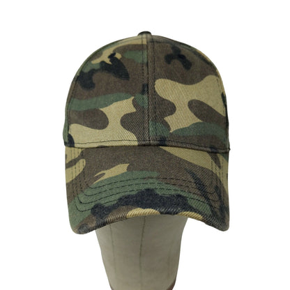 Charlotte Russe Women's Camo Hat Green Brown Strapback Cap 100% Polyester