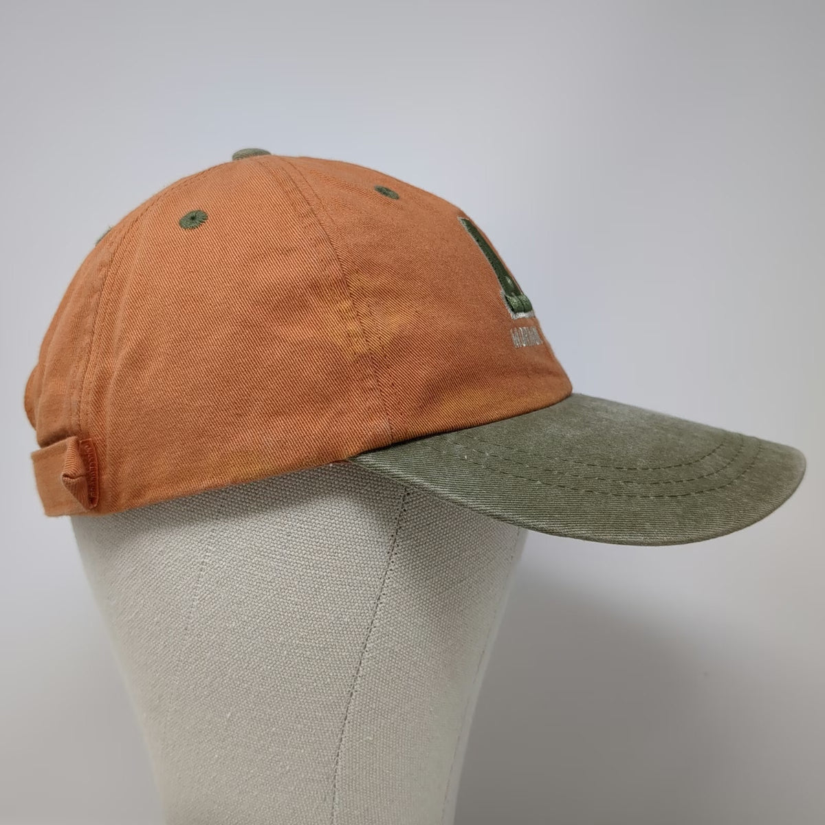 Ouray Sportswear Mormon Lake Lodge AZ Baseball Cap Orange Green One Size Hat
