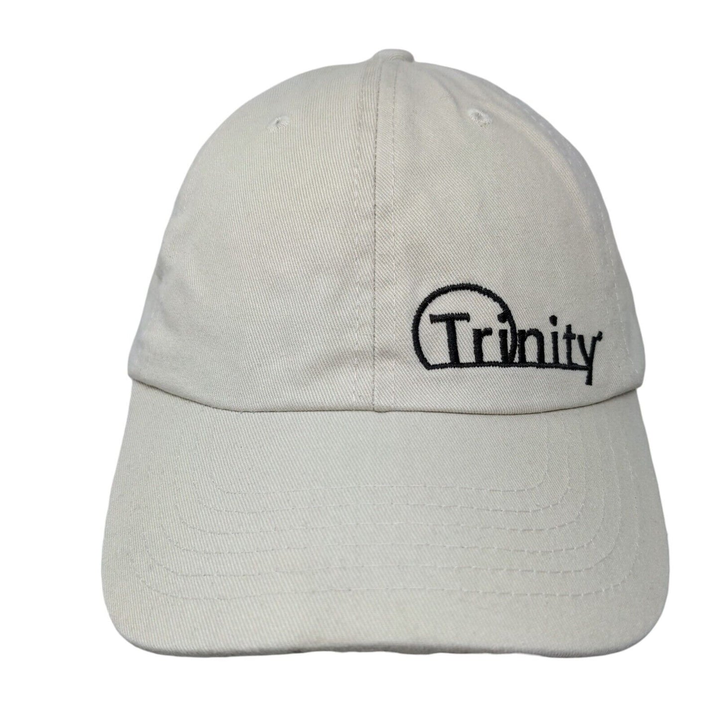 Trinity Slideback Hat Tan OSFM Embroidered Adjustable Solid 6 Panel