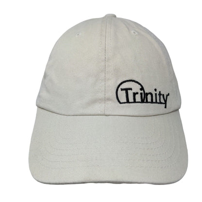 Trinity Slideback Hat Tan OSFM Embroidered Adjustable Solid 6 Panel