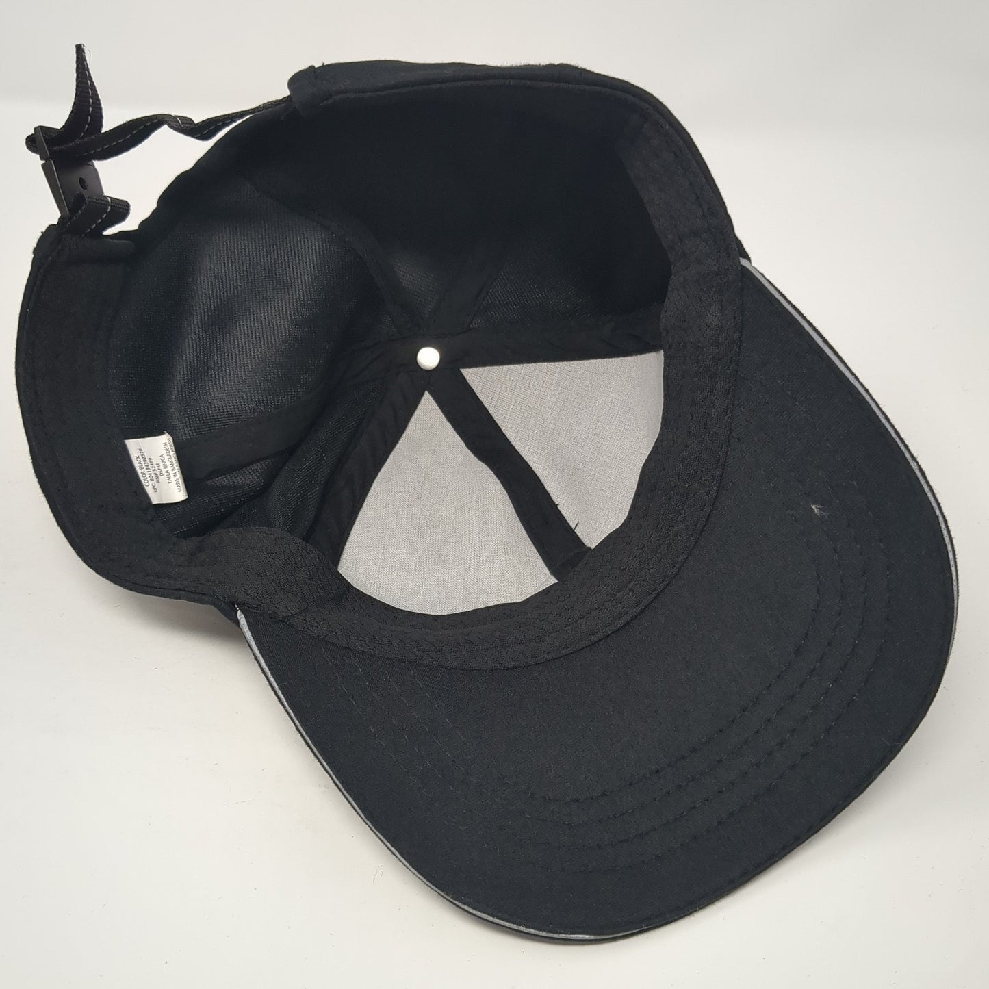 Unbranded Slideback Baseball Cap Black One Size Adjustable 6 Panel Blank