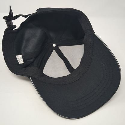Unbranded Slideback Baseball Cap Black One Size Adjustable 6 Panel Blank