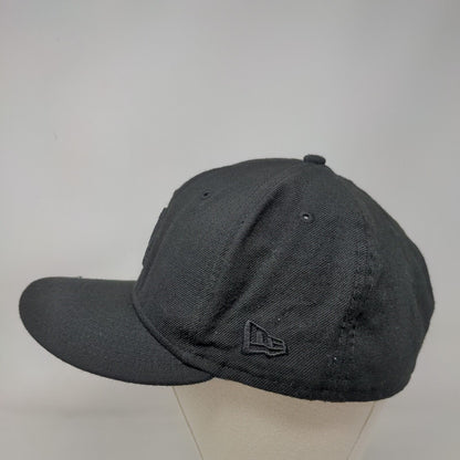 LA Dodgers Fitted Hat Black Size 7 1/2 Embroidered Logo New Era Joseline