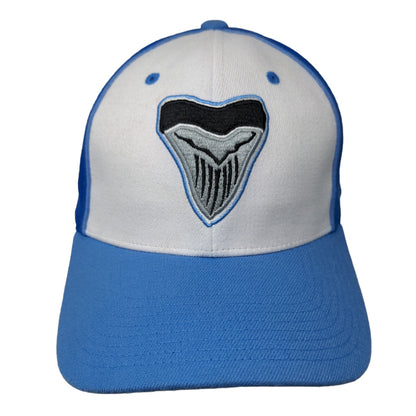 Zephyr Men's Fitted Hat Blue Size M/L Embroidered Shark Tooth Logo Acrylic