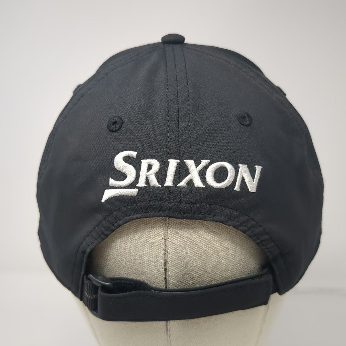 Srixon Baseball Cap Black One Size Slideback Embroidered Polyester Golf Hat