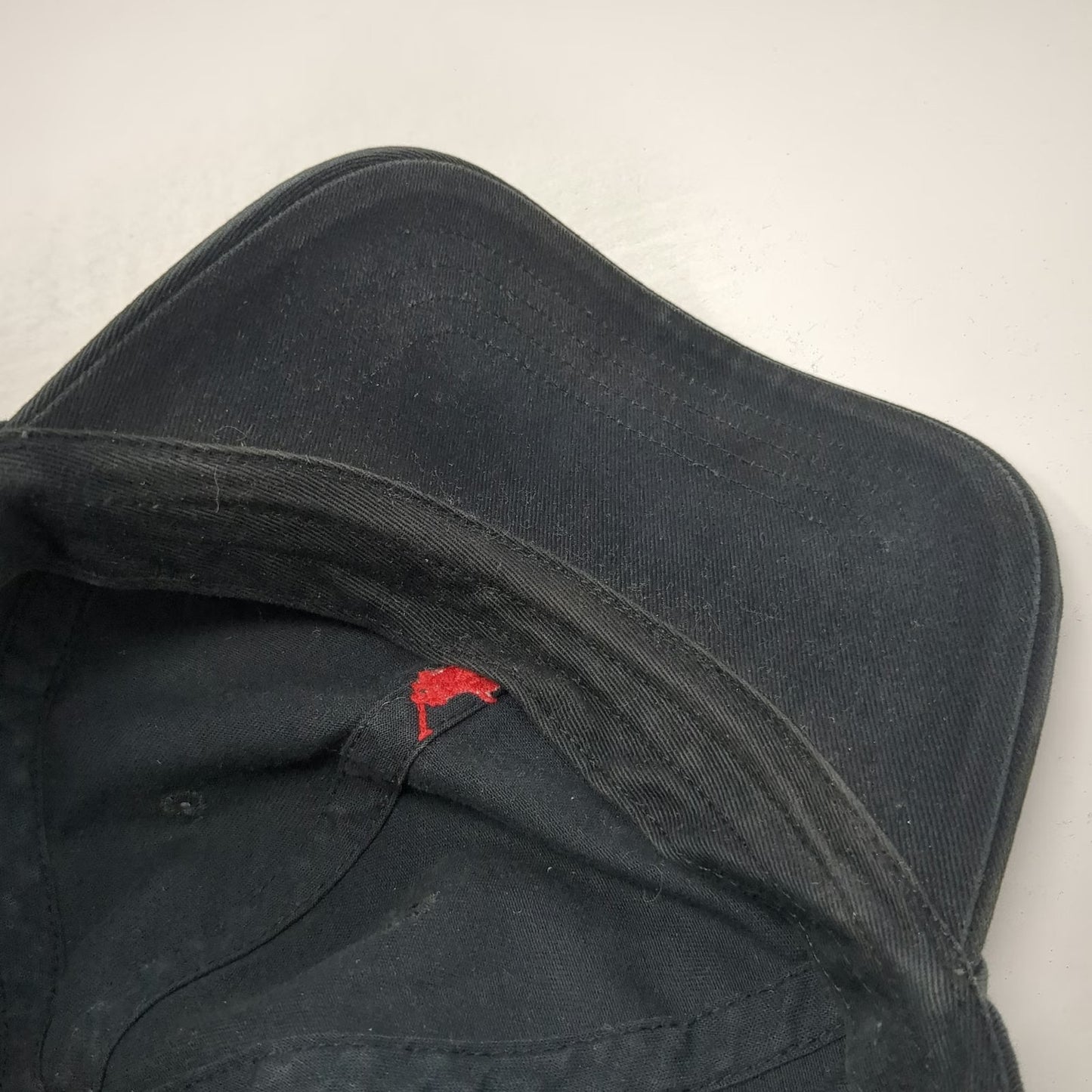 Polo Ralph Lauren Baseball Cap Black One Size Red Pony Logo Adjustable Strap Hat