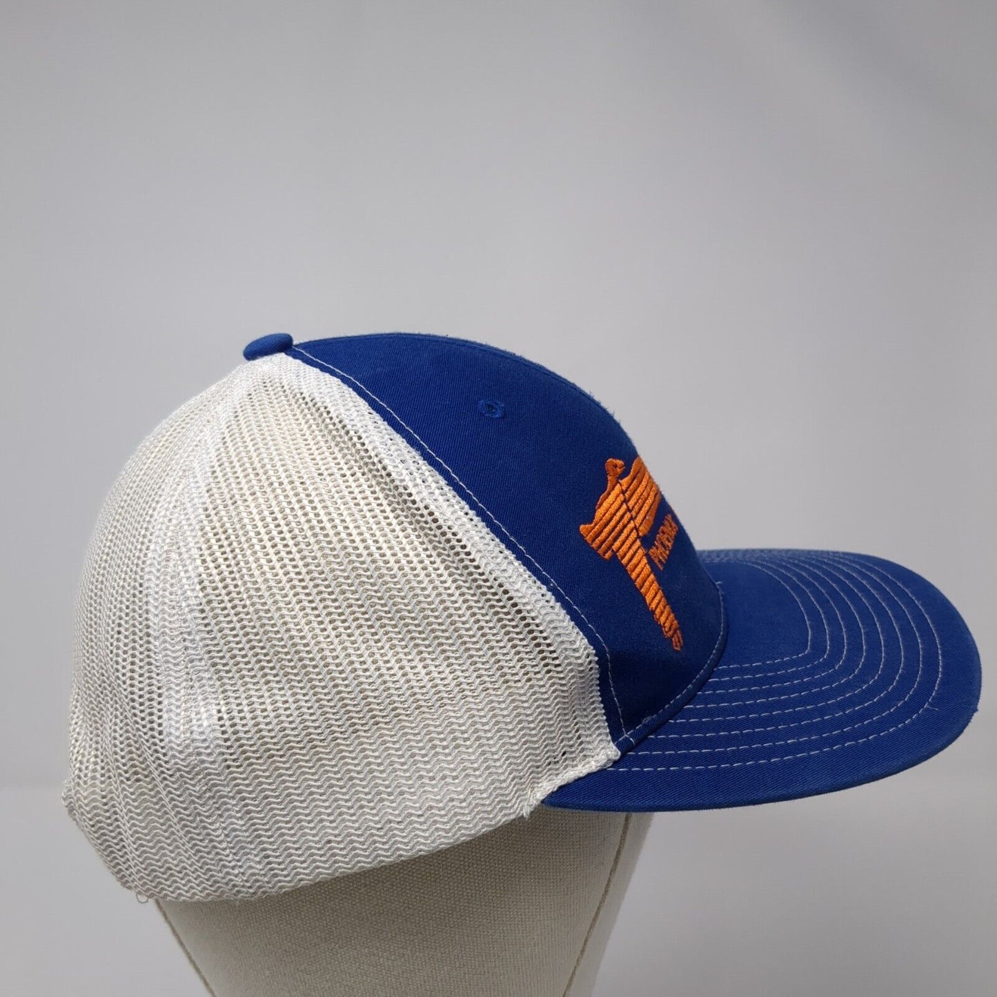 Phoenix Wood Products Snapback Trucker Hat Blue OS Adjustable Mesh Richardson