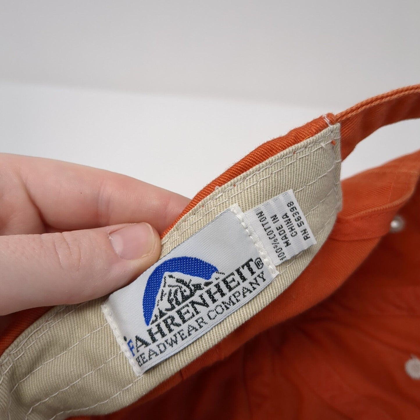 Koenig Distillery Vodka Famous Idaho Potato Slideback Hat Orange OS Fahrenheit