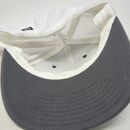 Columbia Baseball Cap Gray XL Hat Mesh Back Treeline Forest Graphic Stretch Fit