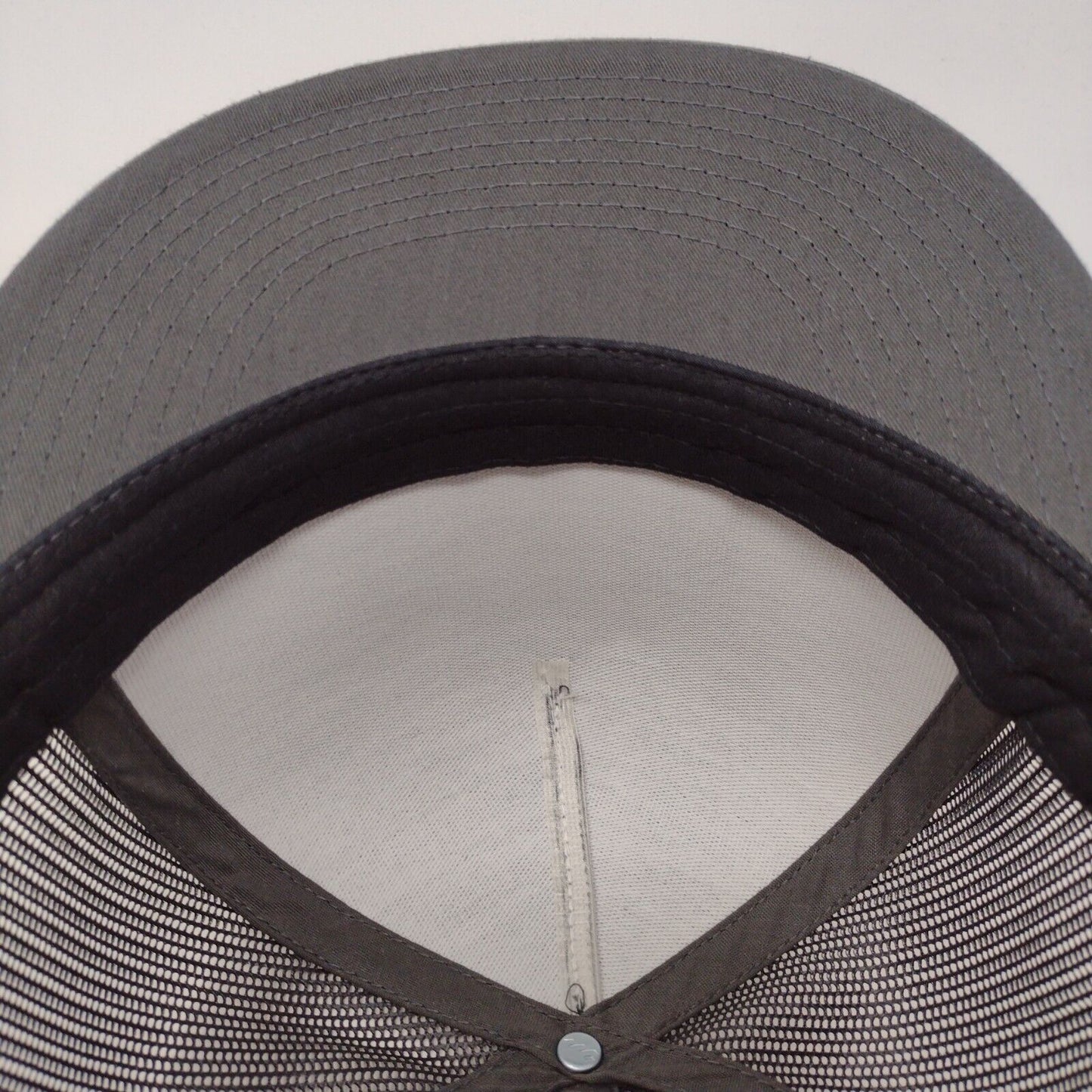 Sober Strength Patch Snapback Mesh Back Trucker Hat Gray OSFA Yupoong