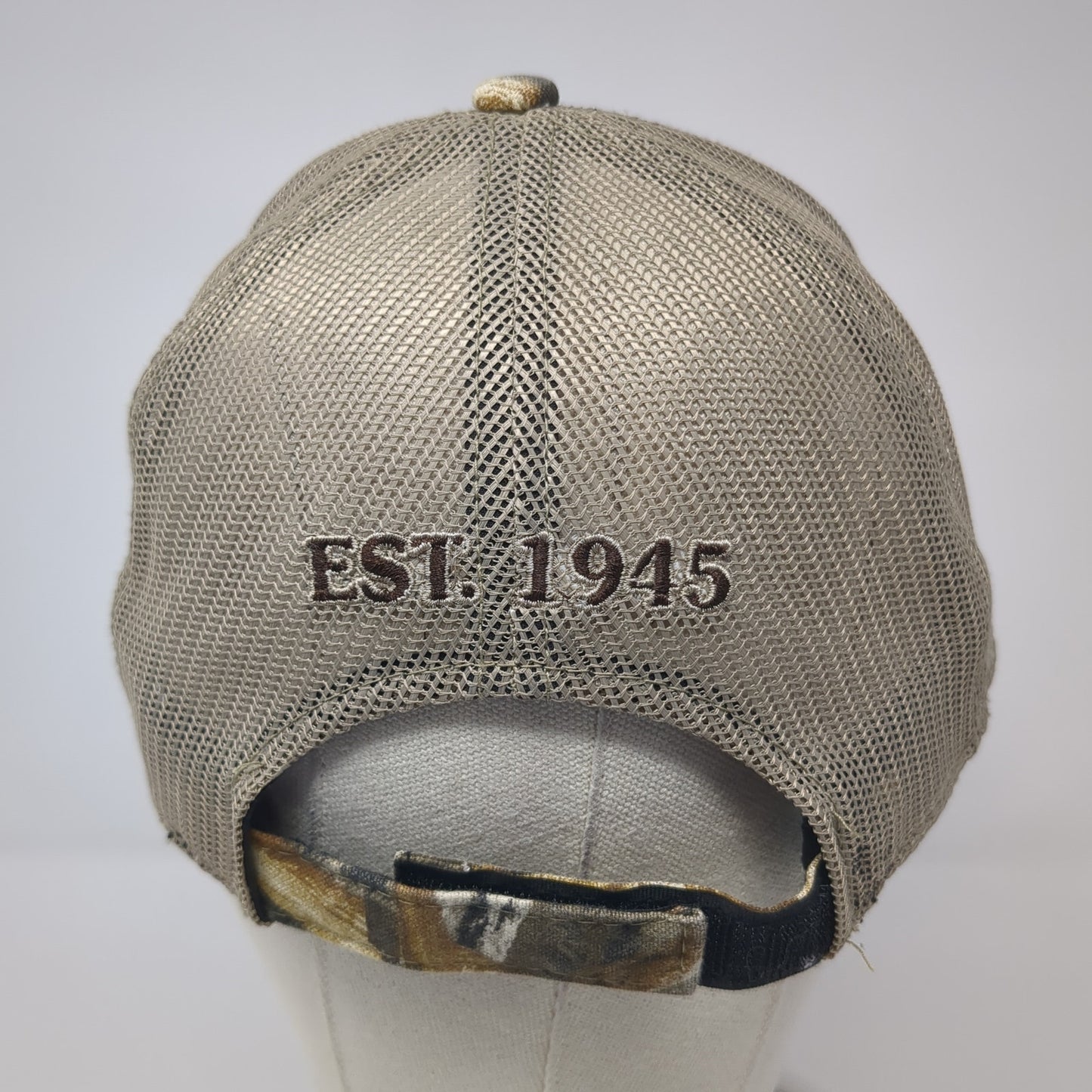 California Waterfowl Strapback Trucker Hat Multi Camo One Size Mesh Back