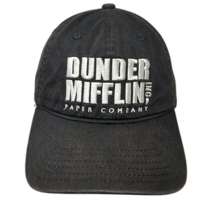 The Office Dunder Mifflin Paper Company Baseball Cap Black OSFM Slideback Hat