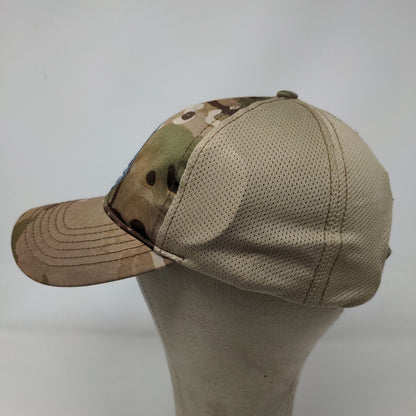 Special Ops Survivors Men's Strapback Hat Tan Camo Polyester Blend Embroidered