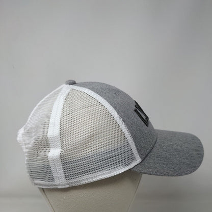 LYNX Snapback Trucker Hat Gray One Size Adjustable Mesh Back Dome Headwear Co.