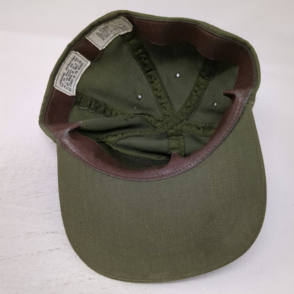 M&B Headwear Co Cap Green 7 Fitted Hot Weather Military US Army Hat Vintage