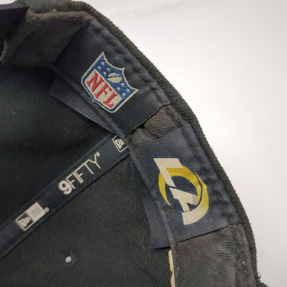 Los Angeles Rams NFL New Era Snapback Black One Size Hat Time To Shine Side Hit