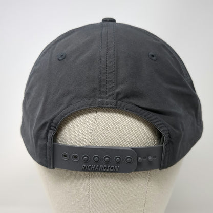 Richardson 5 Panel Gray Hat One Size Rope Brundage Mountain Patch Snapback