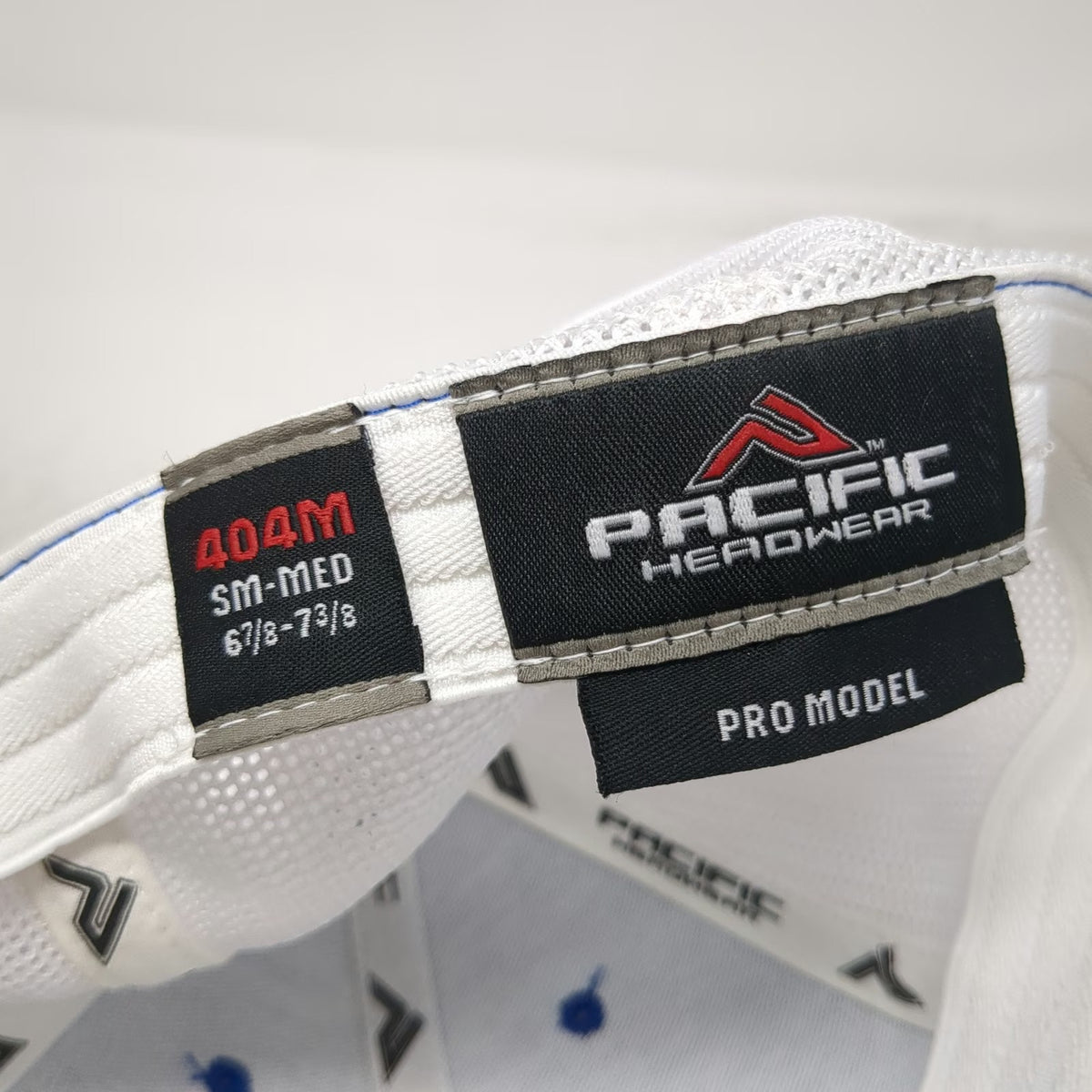 Pacific Headwear Baseball Cap Blue M Action Garage Door Mesh Back Flexfit Hat