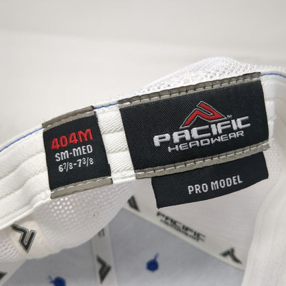 Pacific Headwear Baseball Cap Blue M Action Garage Door Mesh Back Flexfit Hat