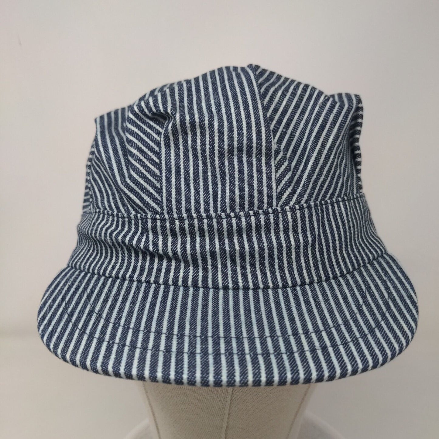 Unbranded Strapback Engineer Conductor Cap Multicolor Small Striped Blank Cotton