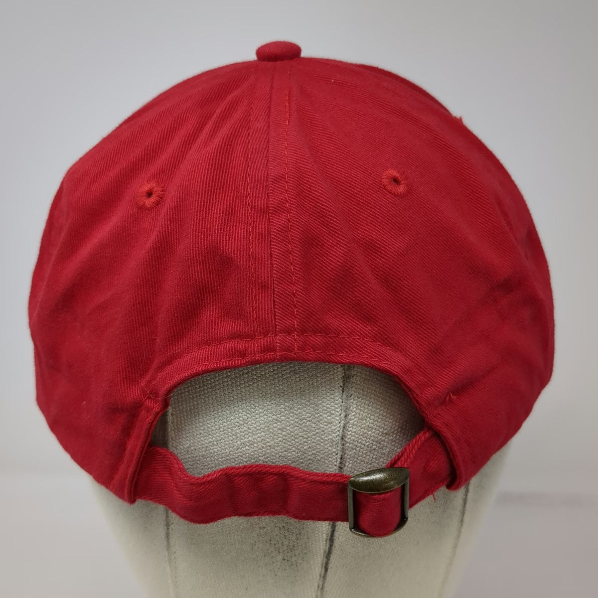 Budweiser Baseball Cap Red One Size Slideback Embroidered Logo Cotton Beer Hat