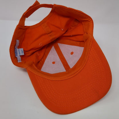 PCRD Strapback Hat Orange Youth One Size Adjustable Solid Port & Company