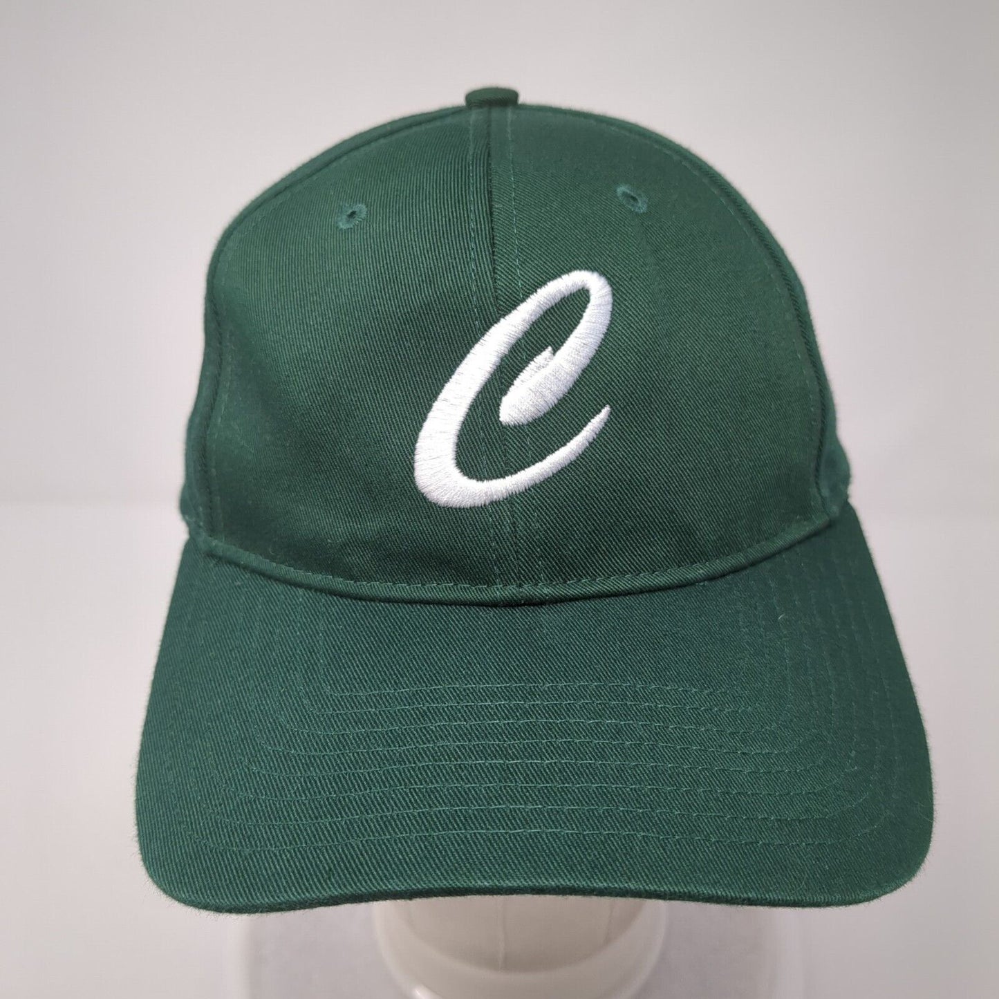 Letter C Snapback Hat Green One Size Small Solid Adjustable Richardson
