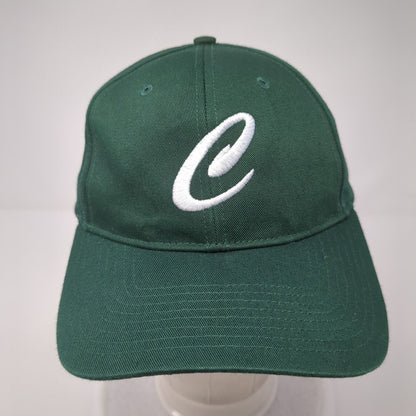 Letter C Snapback Hat Green One Size Small Solid Adjustable Richardson