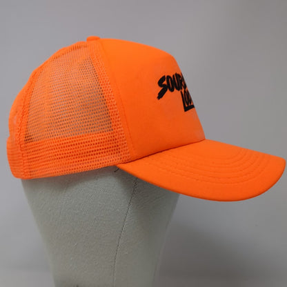 George Trucker Hat Orange One Size Sourdough Lodge Snapback Mesh Back Graphic