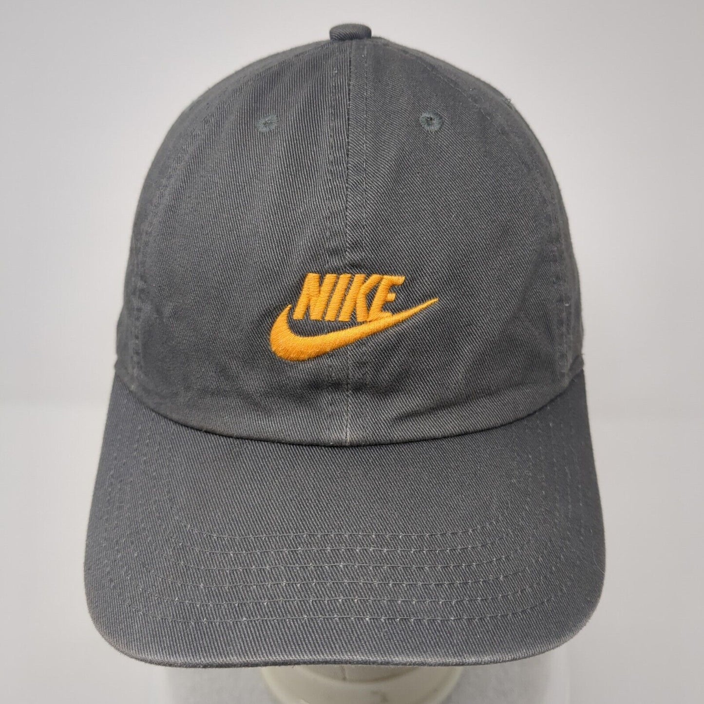 Nike Slideback Hat Gray One Size Adjustable Embroidered Heriatge86 Cotton