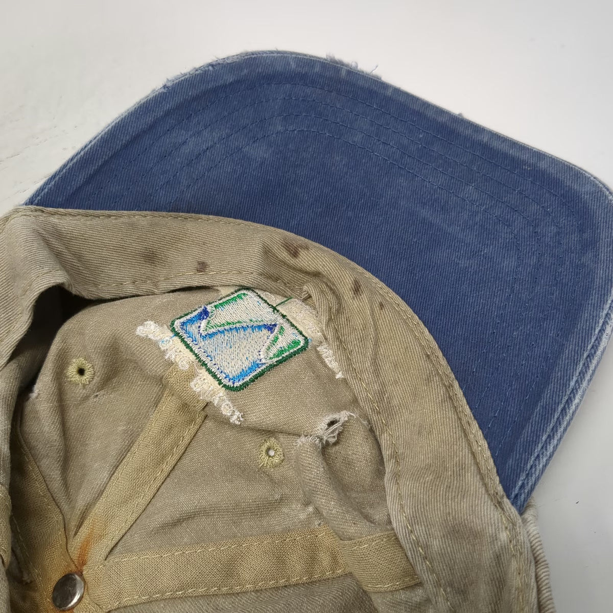 Port & Company Baseball Cap Beige Blue One Size Hells Canyon Snake River Hat