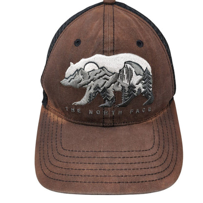 The North Face Bear Snapback Trucker Hat Brown One Size Mesh Back