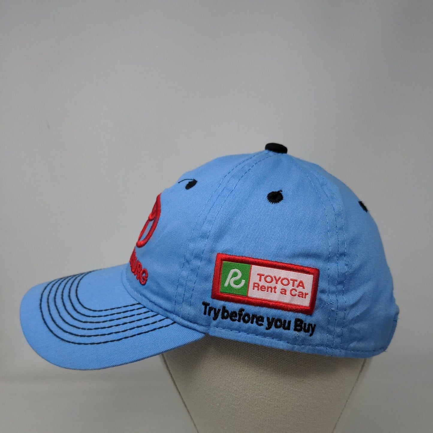 Hattiesburg Toyota Rent A Car Strapback Hat Blue One Size Embroidered 6 Panel