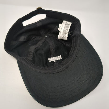 Nope Slideback Hat Black One Size Adjustable Embroidered Solid 6 Panel