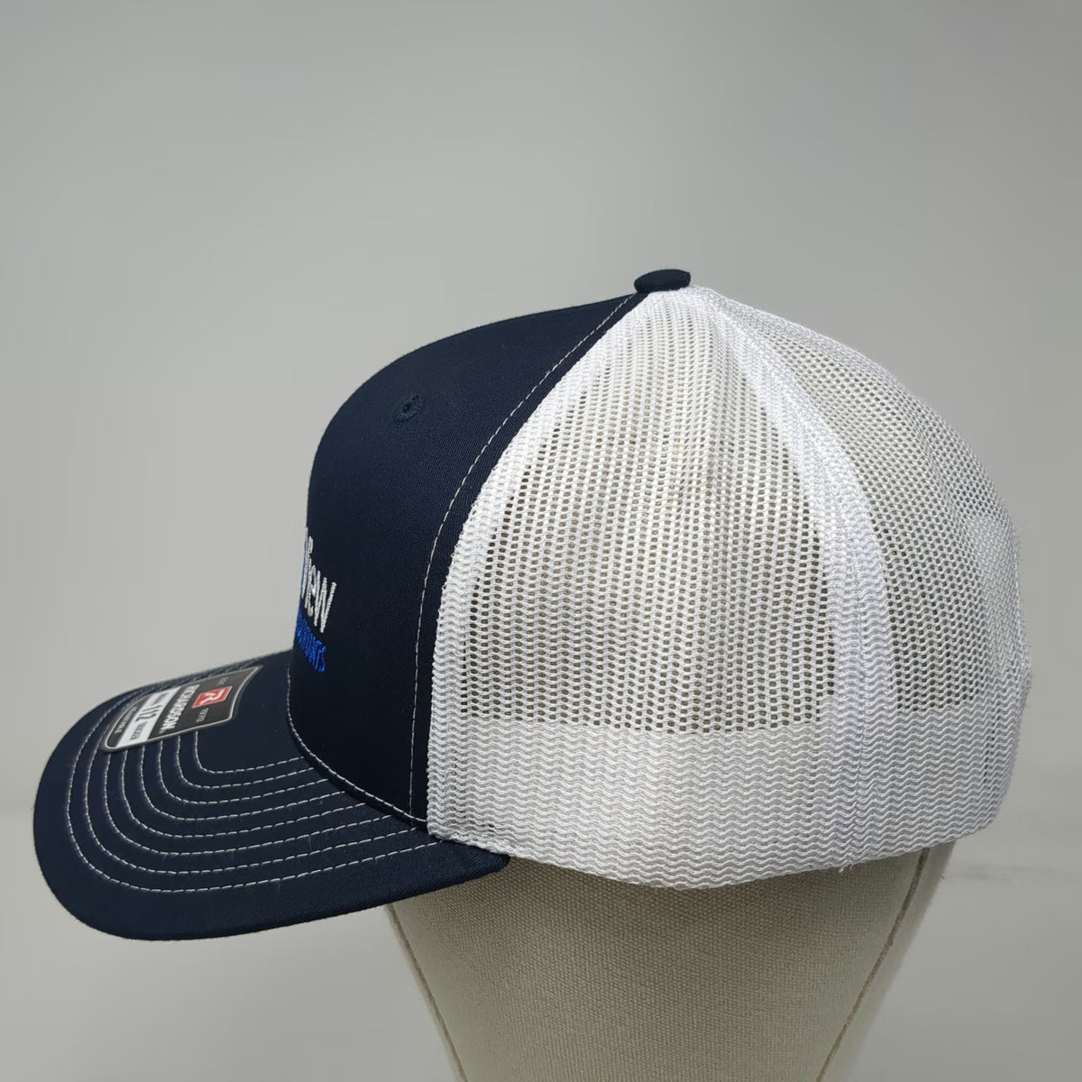 Richardson Trucker Hat Blue One Size Mesh Back Snapback Summit View CPA Logo Hat