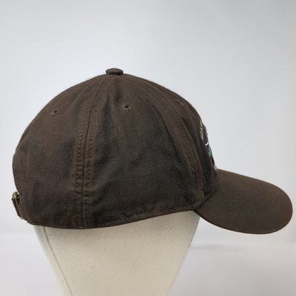 Drift Creek Outdoors Brown Baseball Oilskin Hat Alaska West Air Seaplane Kenai