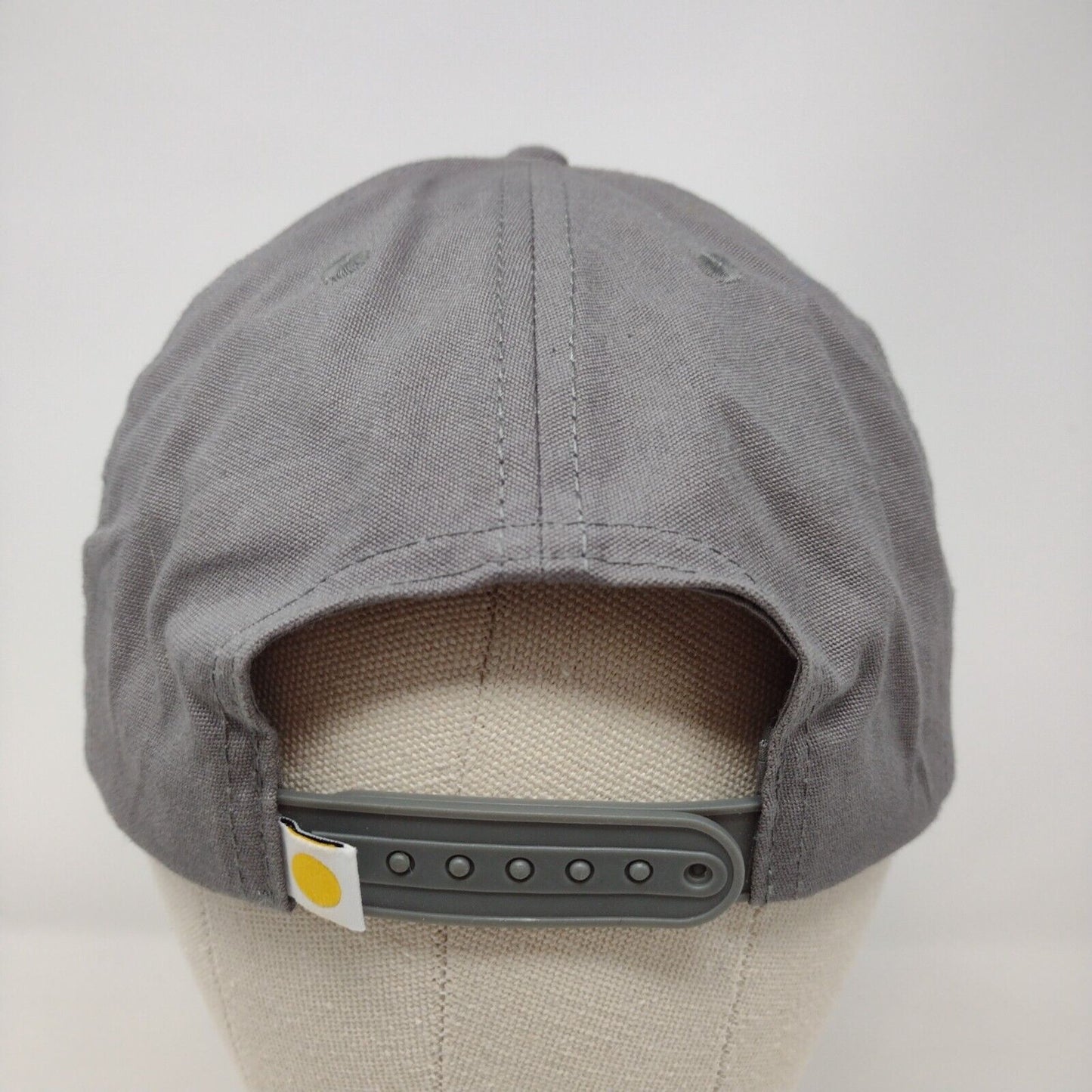 Life Is Good Snapback Hat Gray OSFA Adjustable Embroidered 6 Panel