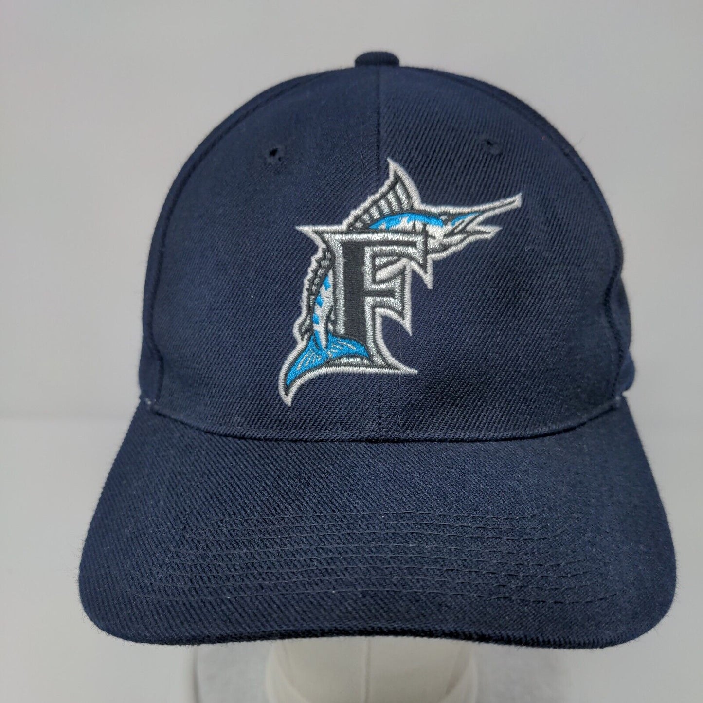 Vintage Florida Marlins Snapback Hat Blue OSFA MLB Sports Specialties Logo