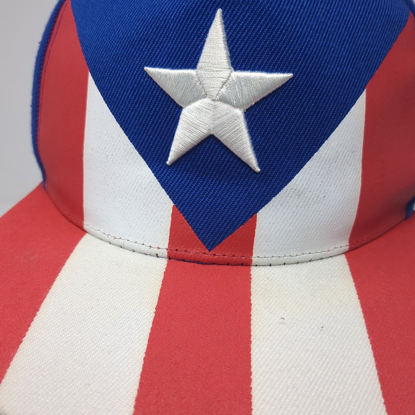 Puerto Rico Flag Boricua Snapback Cap Multicolor One Size Adjustable Patriotic