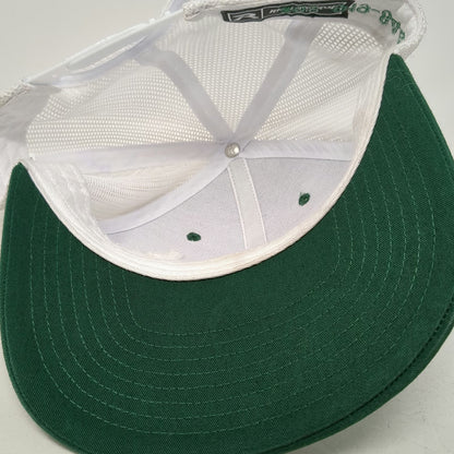 Richardson Trucker Hat Green White One Size Western Idaho Fabrication Snapback