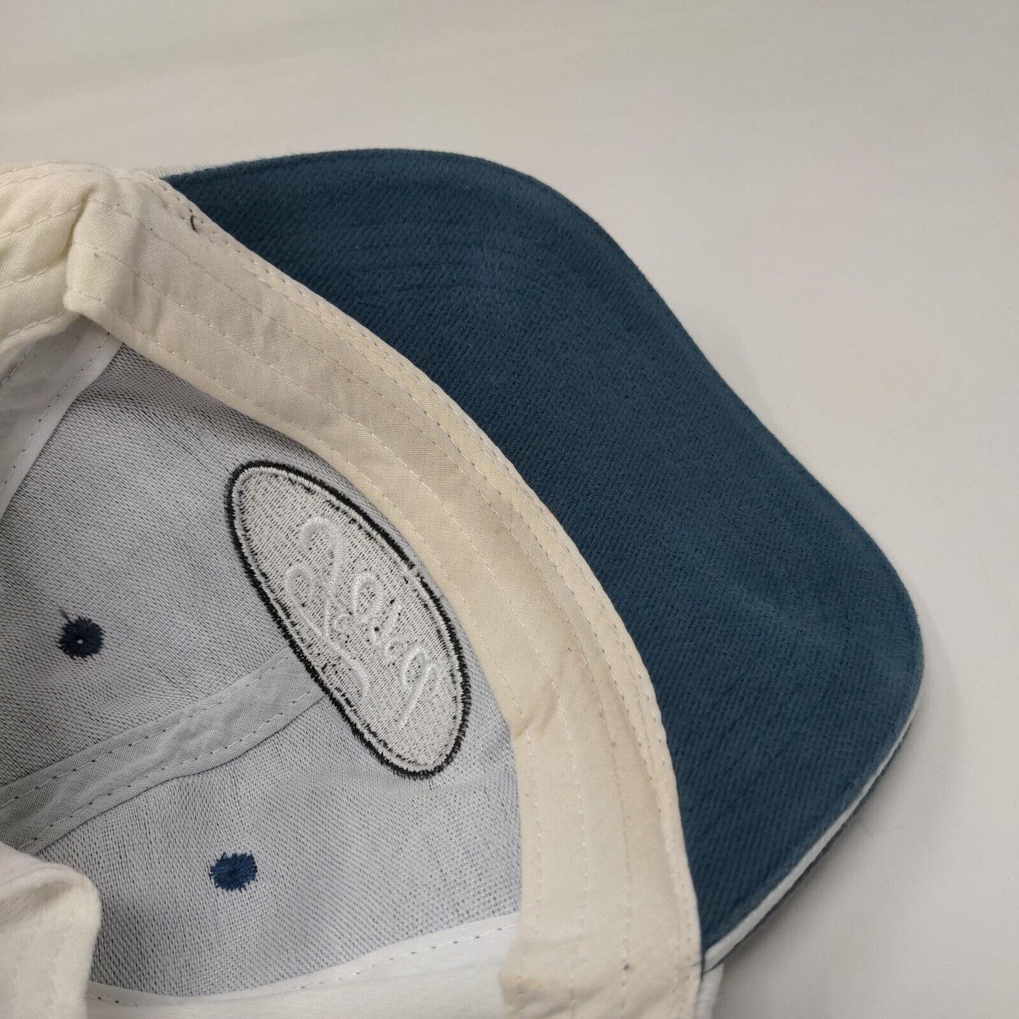 Ford Strapback Hat Blue One Size Adjustable Embroidered Vented Holes 6 Panel