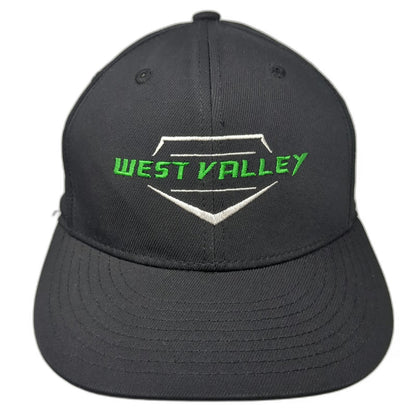 Champro Baseball Cap Black M West Valley Embroidered Stretch Fit Grey Under Hat