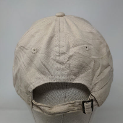 FCA Sports Slideback Hat Tan One Size Adjustable Solid 6 Panel Big X
