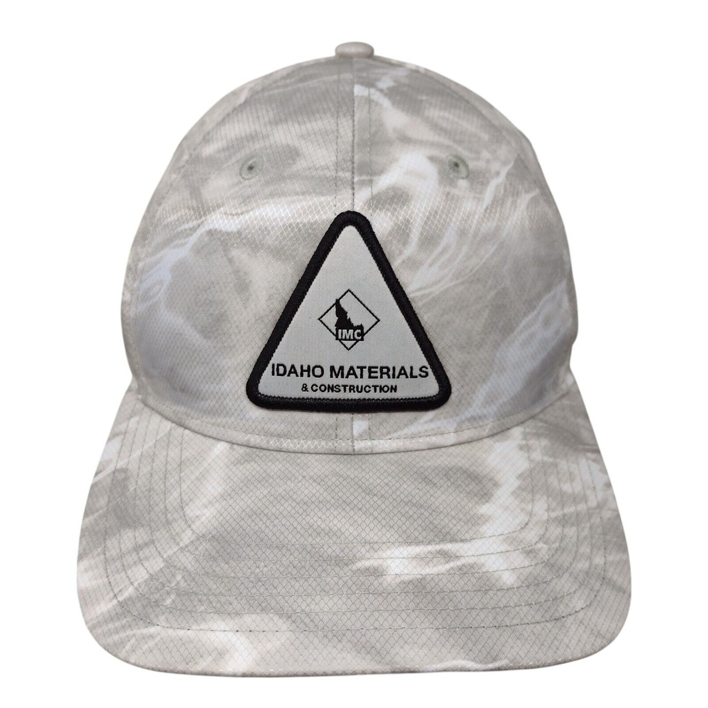 Idaho Materials & Construction Strapback Hat Gray OSFA Richardson W/Tags
